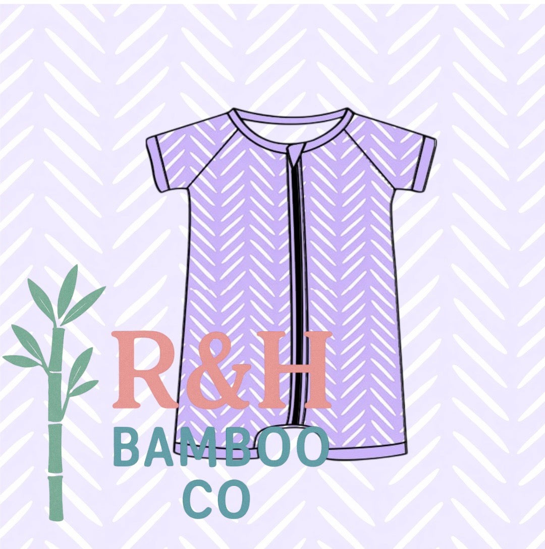Purple Herringbone Shortie