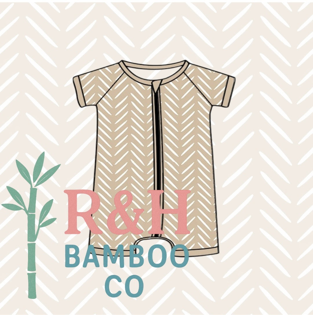 Tan Herringbone Shortie