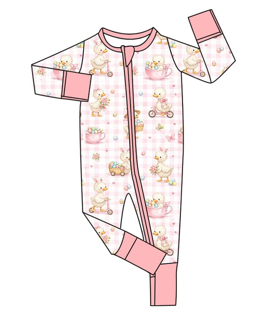 Gingham Girl Easter Zippy