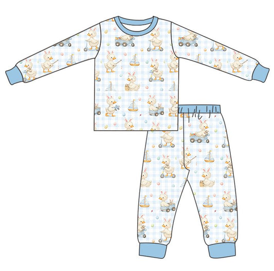 Gingham Boy Easter 2 piece sets