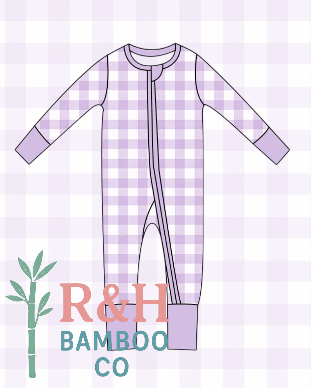 Purple Gingham Zippy
