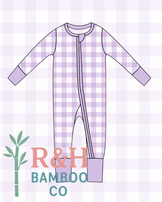 Purple Gingham Zippy