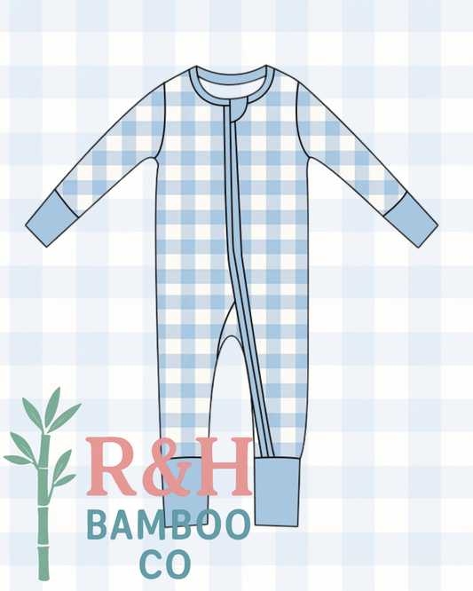 Blue Gingham Zippy