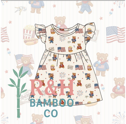 Red, white & Teddy Dress