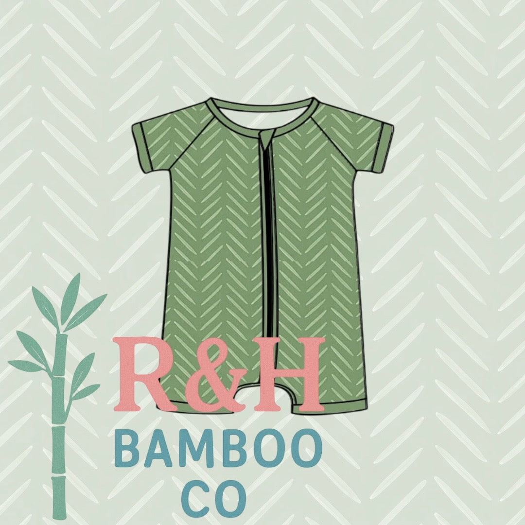 Green Herringbone Shortie